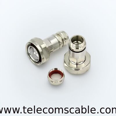 7/16 DIN Male Connector for 1/2 inch super-flex feeder cable | RF Coaxial Connector