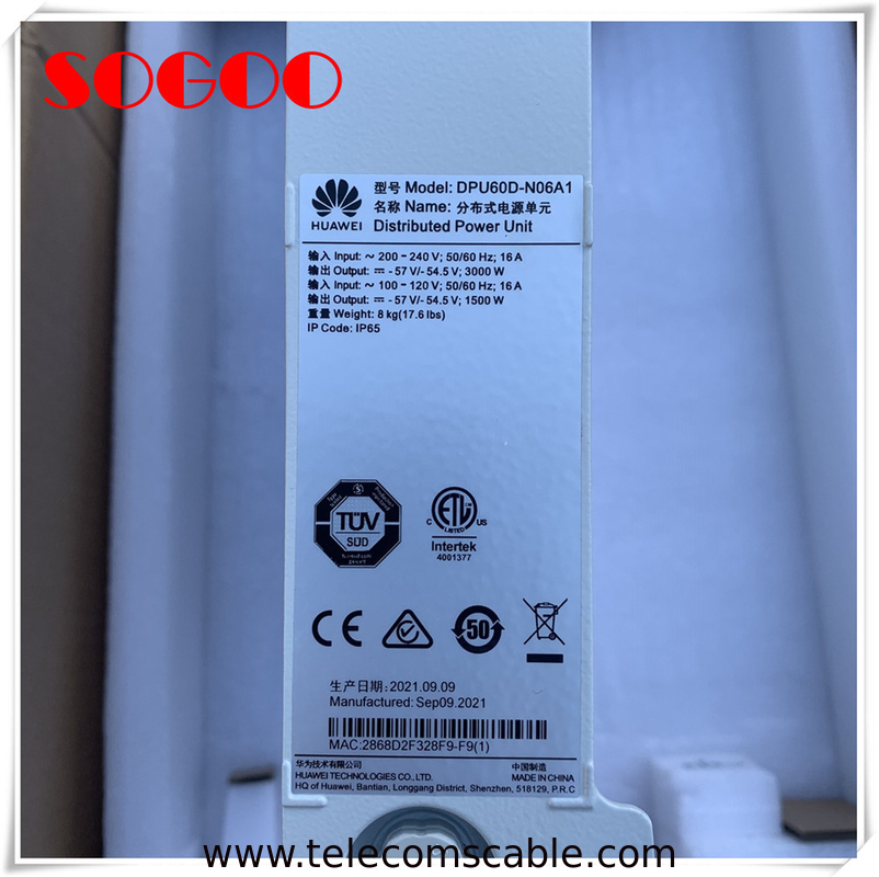 Huawei DPU60D-N06A1 Distributed Power Unit For Fiber Optic Equipment