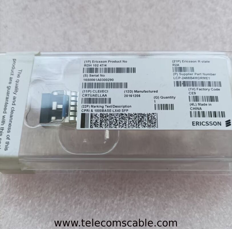 Original Ericsson ERICSSON RDH 102 47/4 CPRI SMF 26DB LCP-2488B4MDRBTE 25DB Optical Transceiver Module