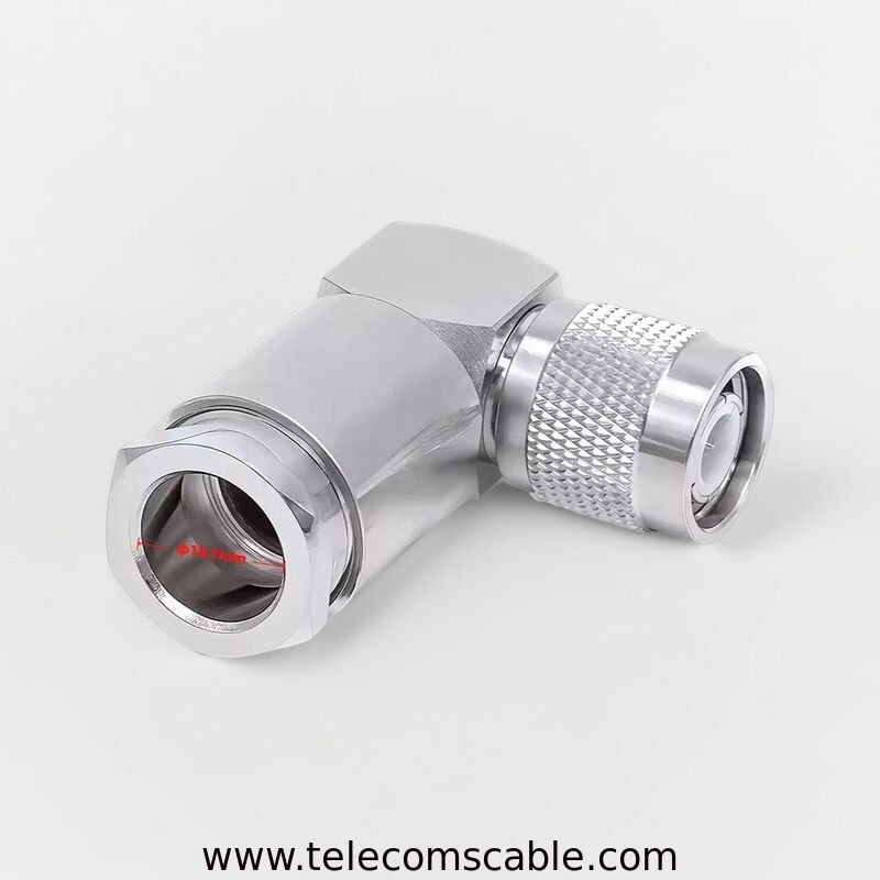TNC Male Right Angle Connector For LMR400 / RG8U Cable | 90 Degree RF Coaxial Connector