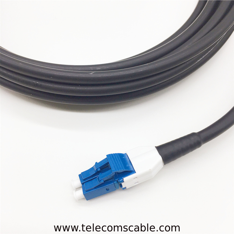 FTTA Waterproof Duplex LC CPRI Armored Optical Fiber Cable With NSN Uni-boot For Nokia